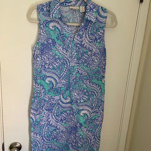 Cynthia Rowley Blue Linen Dress